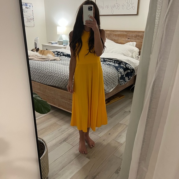 Tangerine Sleeveless Midi Dress - Picture 4 of 9